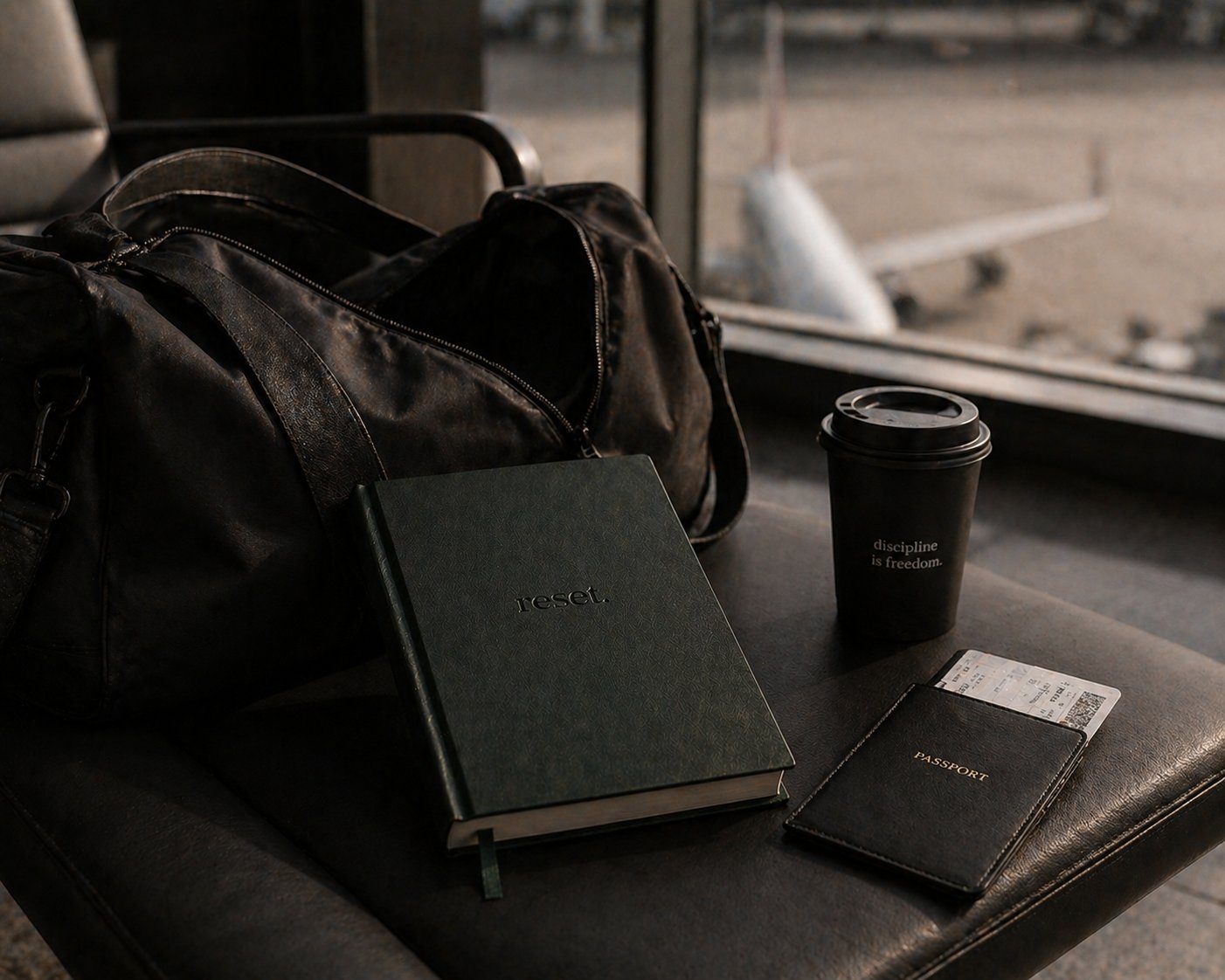 reset. journal at airport